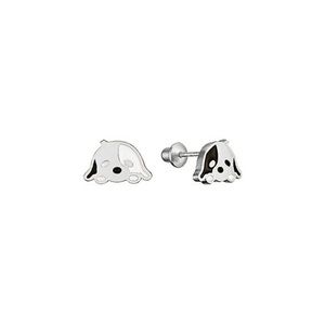 Lovearing Sterling Silver Dog Stud Earrings for Girls